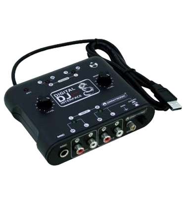 Omnitronic DDI 4 x 4 digitale USB DJ audio interface