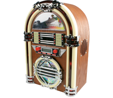 BasicXL Retro Jukebox met radio en CD-speler