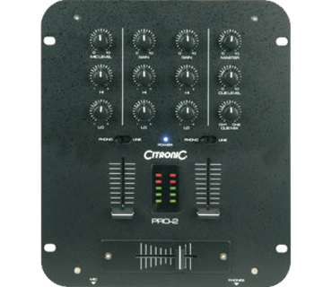 Citronic PRO-2 2 Channel 5 Input Mixer