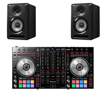 Pioneer DDJ-SX2 + S-DJ50X studiomonitor set