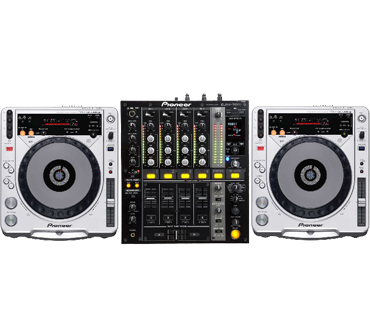 Pioneer DJ set 2 x CDJ-800 + DJM 700