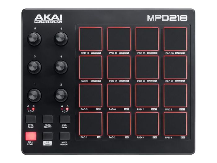 AKAI MPD218 USB/MIDI-controller