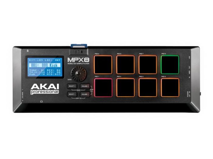 Akai MPX8 SD sample launcher angle
