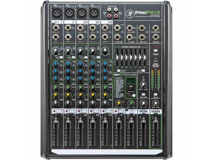 mackie profx8v3 front