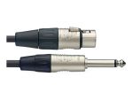 Stagg NMC1XPR XLR female naar Jack male mono Voorkant