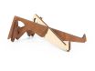 Cremacaffe Design KOLIBRI Natural & Walnut Zijkant