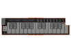Korg nanoKEY Fold Lava Oranje