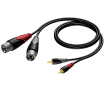 Procab CLA701/3 3 meter tulp naar XLR male