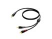 Procab CLA711 mini-jack naar RCA verloopkabel 3 meter