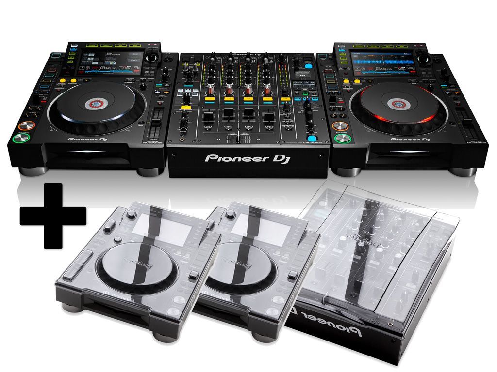 Pioneer DJ set 2 x CDJ-2000 NXS2 met DJM-900 NXS2 + Prodectors