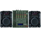 American Audio DJ set 2 x Radius 3000 + MX-1400 DSP