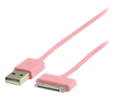 Valueline iPhone kabel roze 1 meter