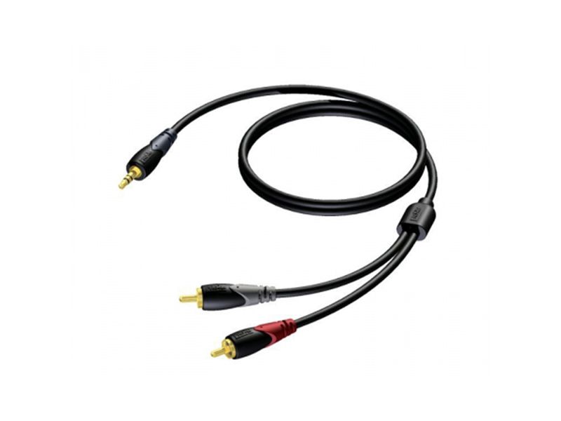 Procab CLA711 mini-jack naar RCA verloopkabel 5 meter