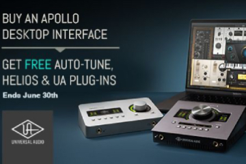 Ontvang gratis Auto-Tune, Helios en UA plug-ins bij aanschaf van een Apollo desktop interface!