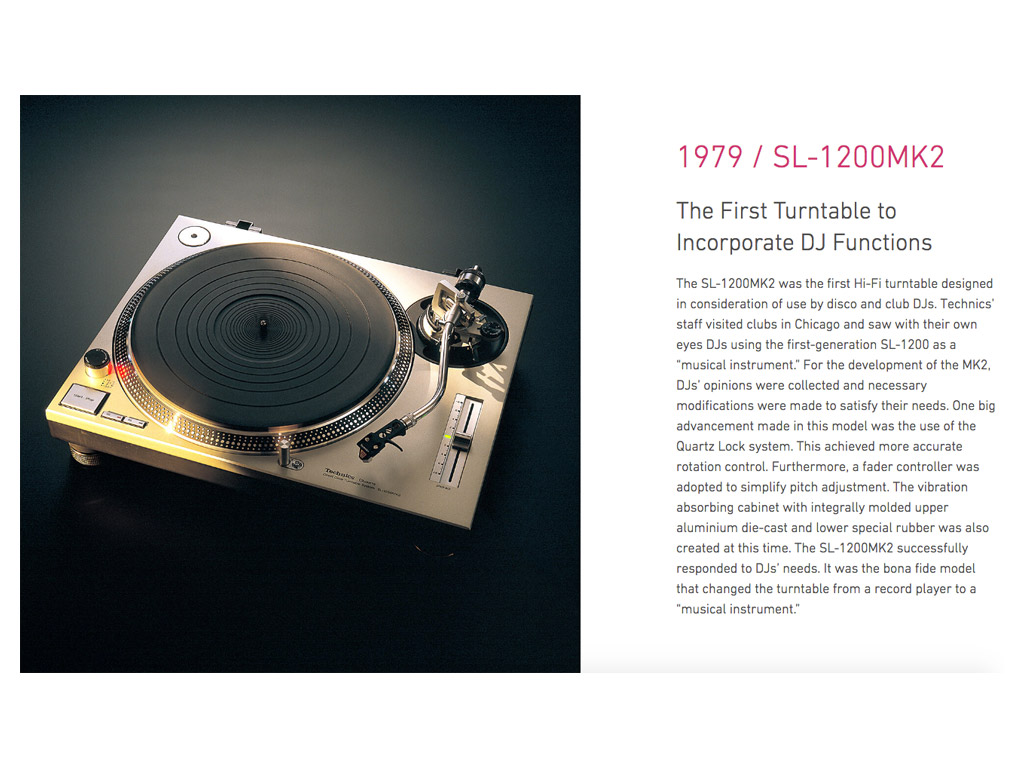 De eerste SL-1200 voor DJs uit 1979